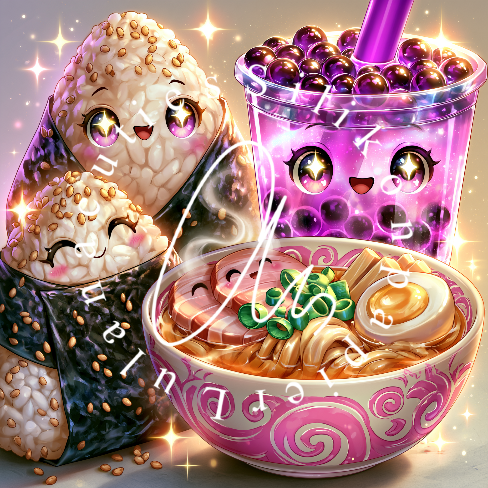 Silikonpapier Happy Bento Friends by Lisa Morgan
