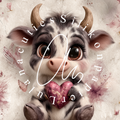 Silikonpapier Little Heart Cow By Sweet_loco_ai