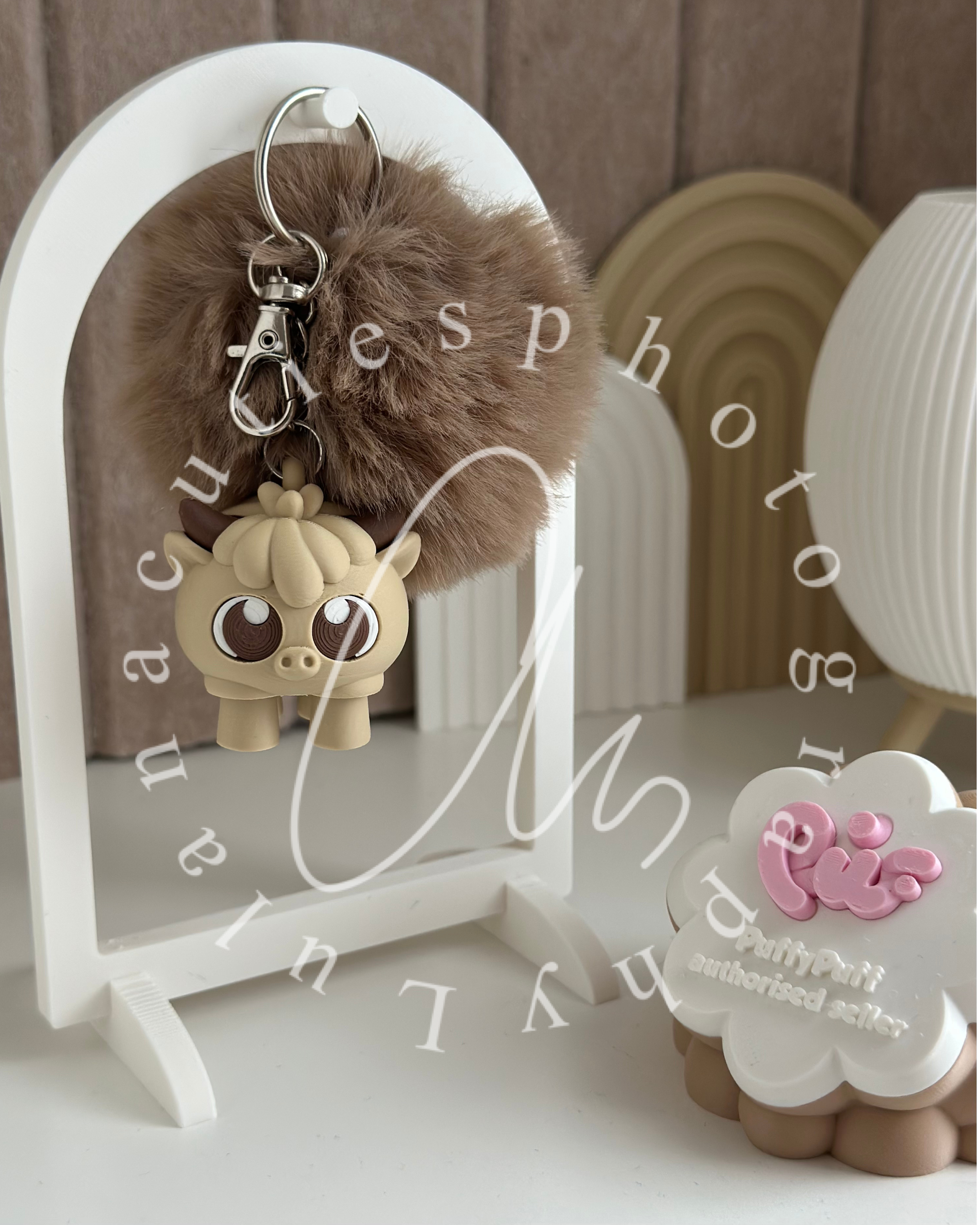 Taschenanhänger Fluffy Cow