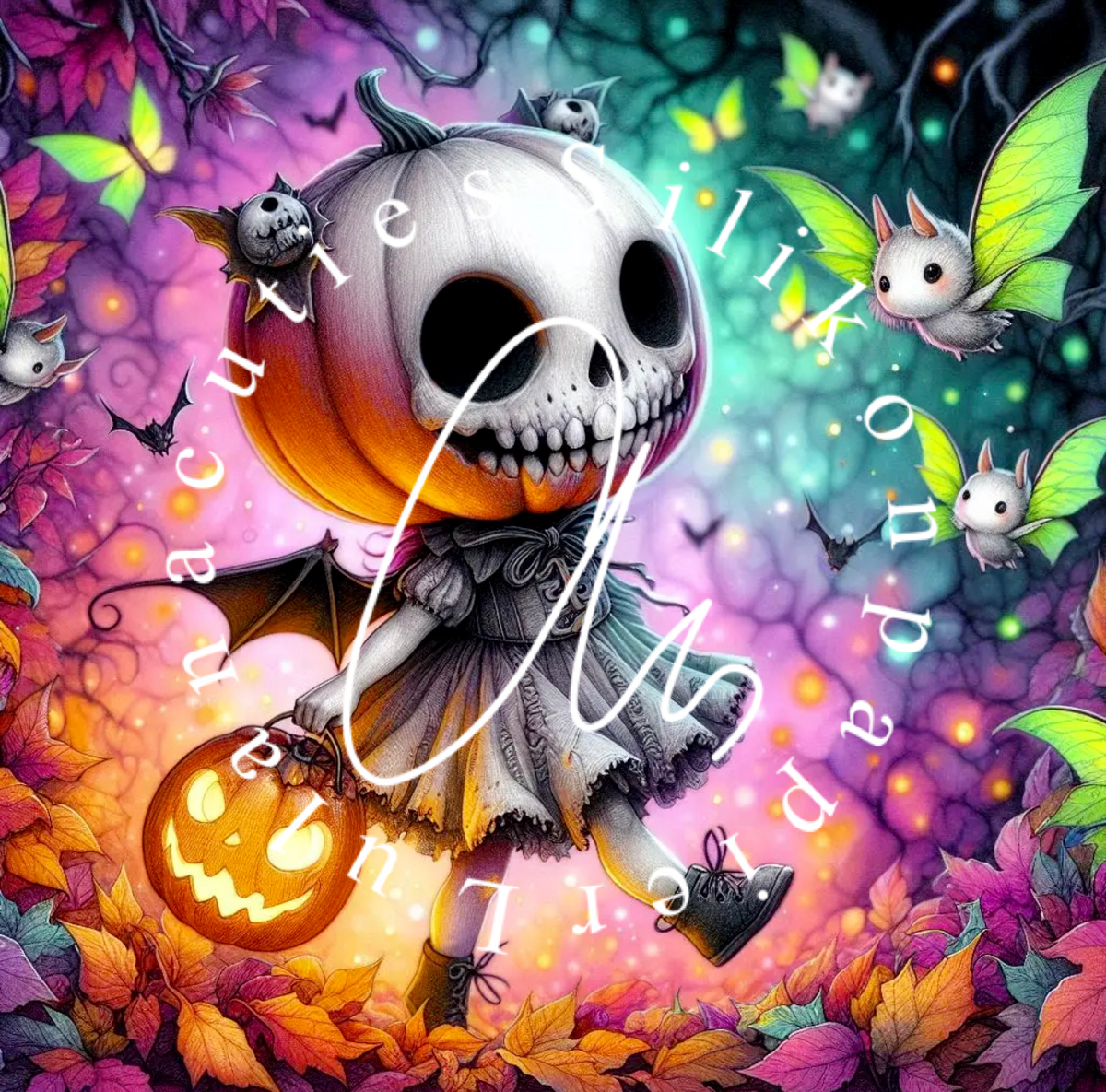 Silikonpapier Pumpkin Batling by Sandrietta