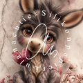 Silikonpapier Little Heart Donkey By Sweet_loco_ai