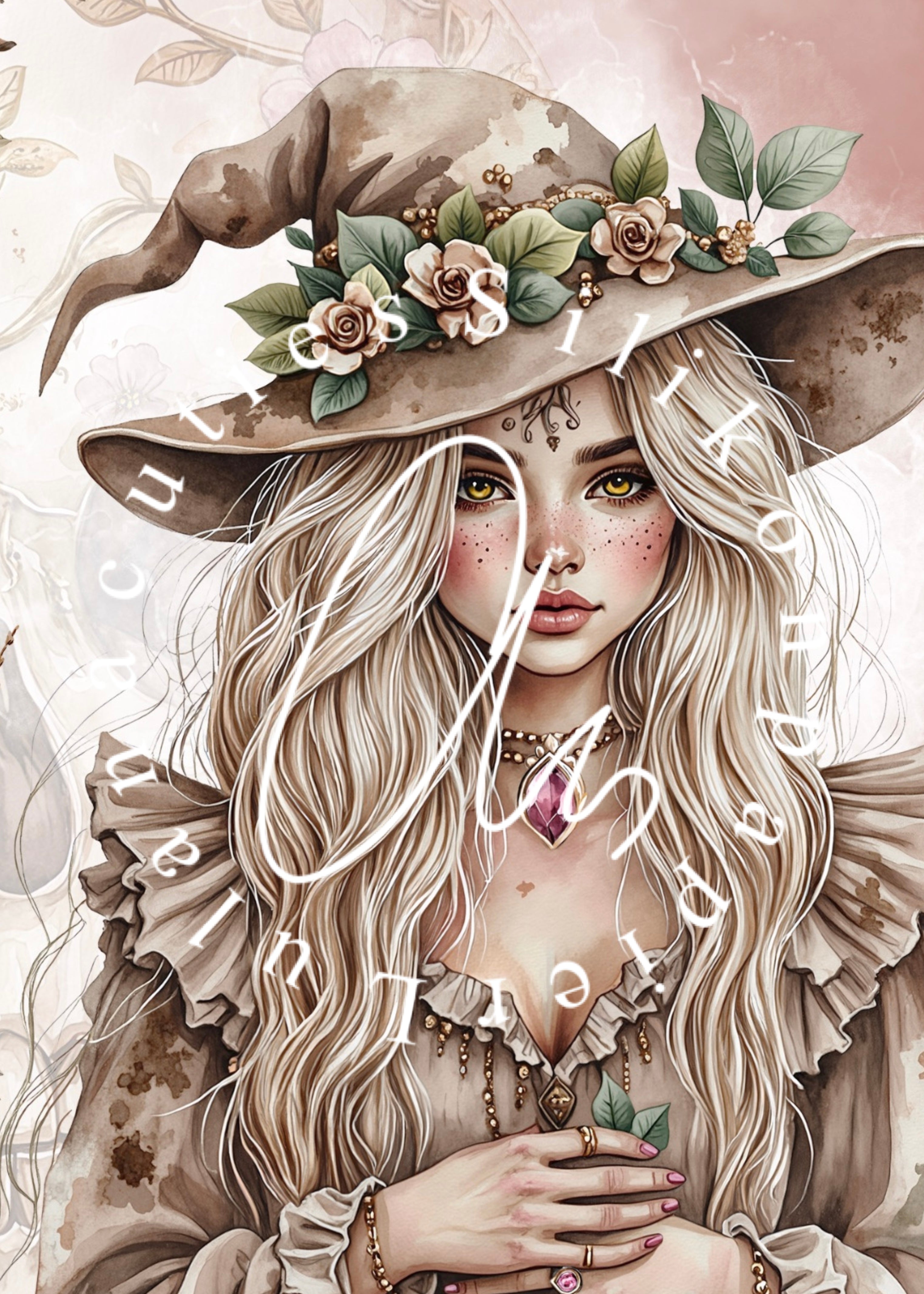 Silikonpapier golden Witch 10x14