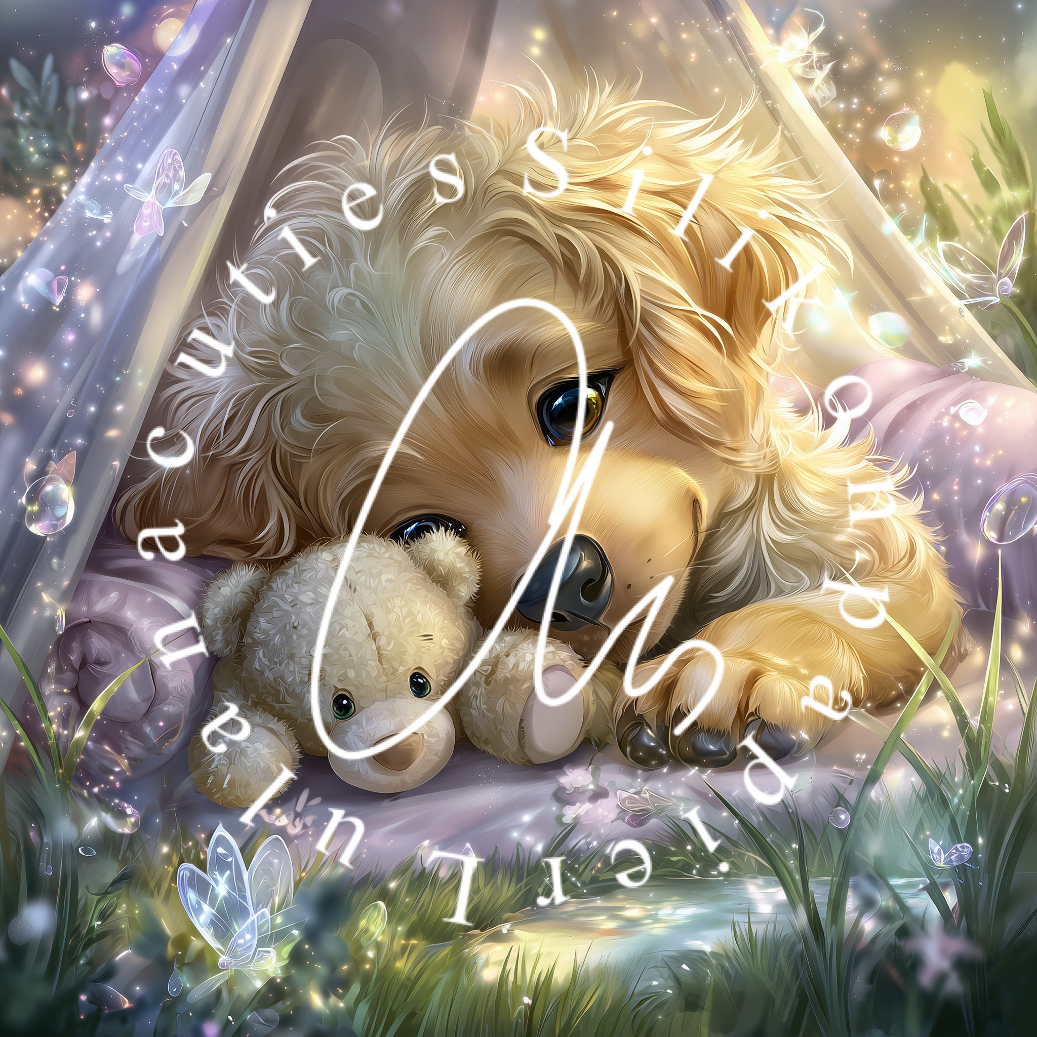 Silikonpapier Dog & Bear By Sweet_loco_ai