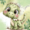 Silikonpapier Dino Lumy