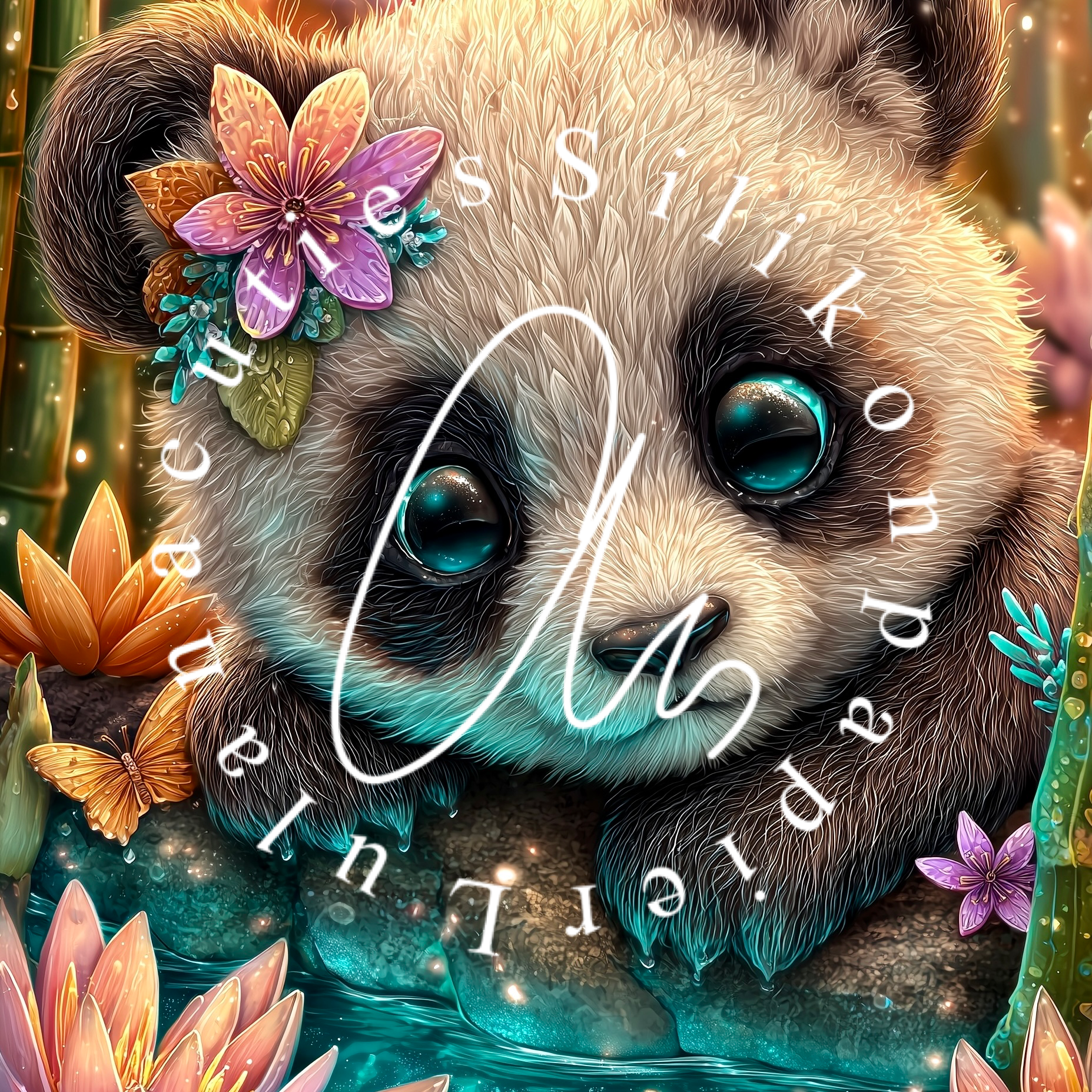 Silikonpapier Panda Mally By Sweet_loco_ai