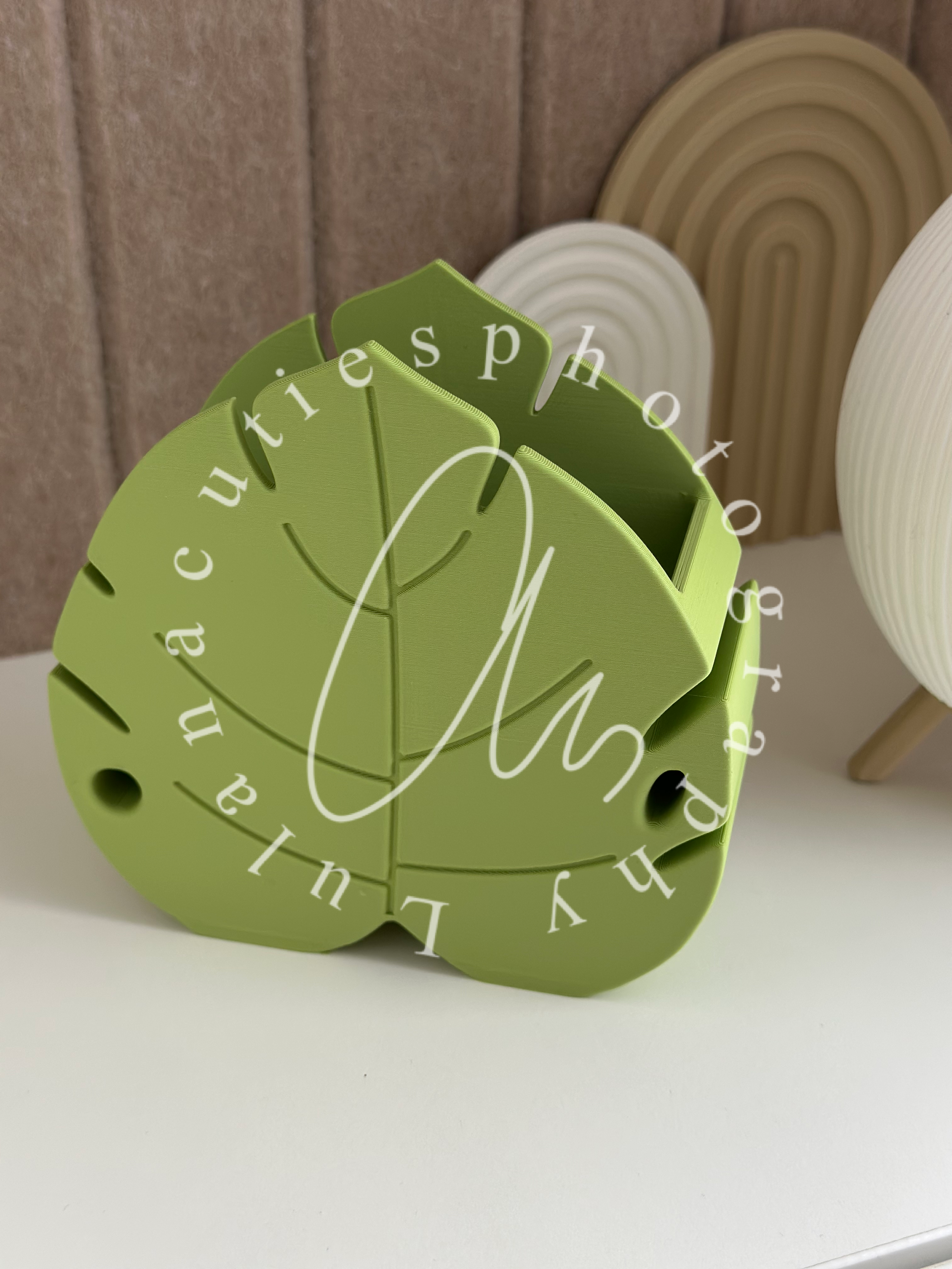 Stiftehalter Monstera Blatt