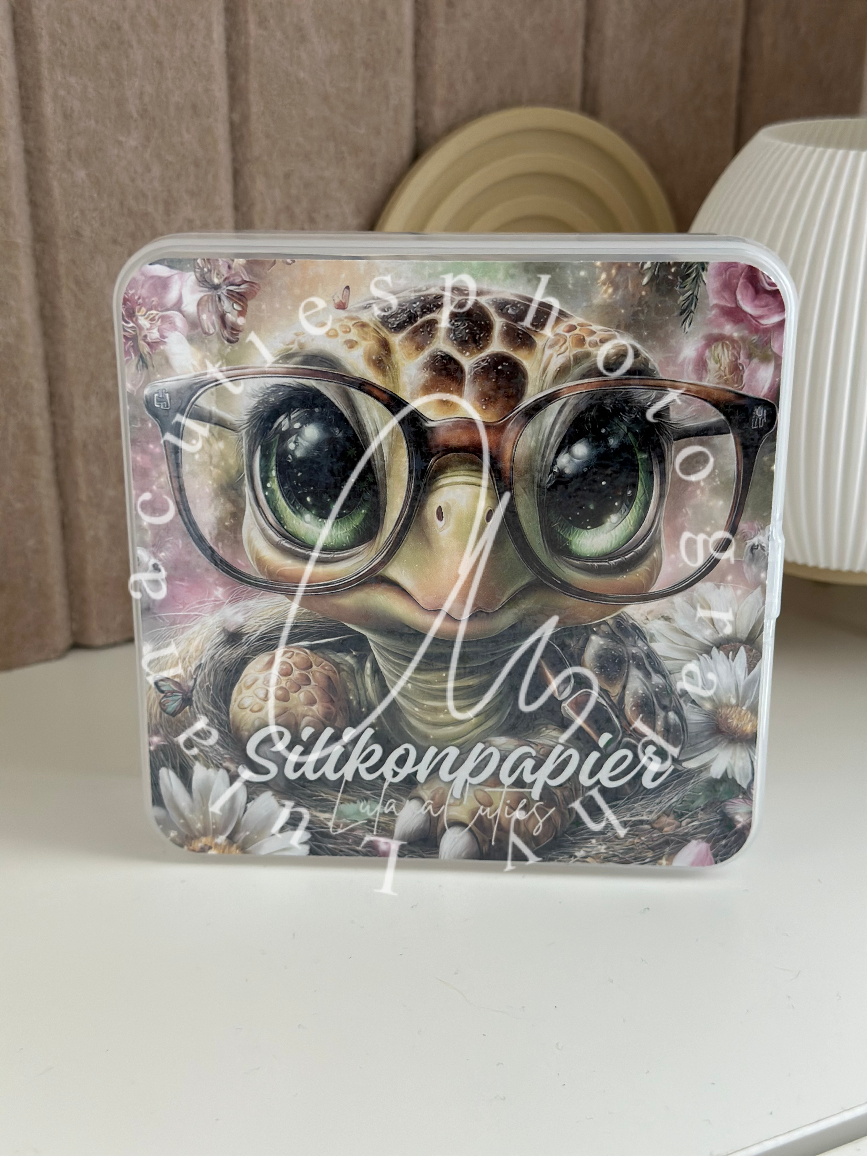 Aufbewahrungsbox 10x10 Schildkröte by Andys_ai_art