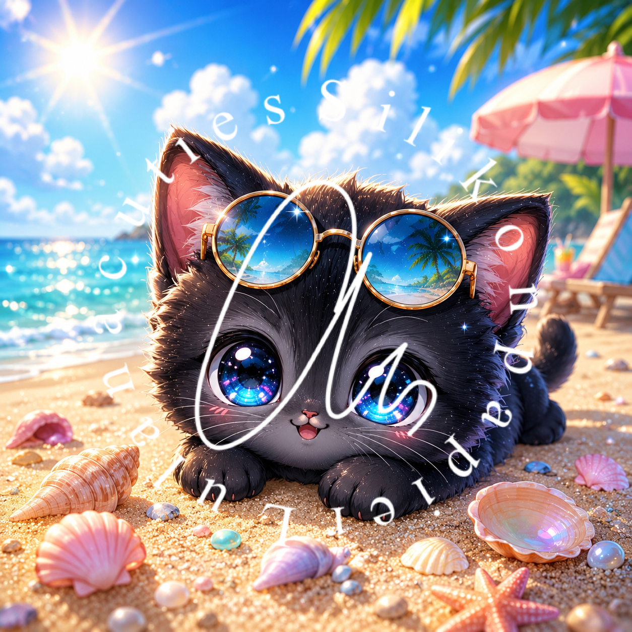 Silikonpapier Kitty Sunday by Tiki_diamonds.ai
