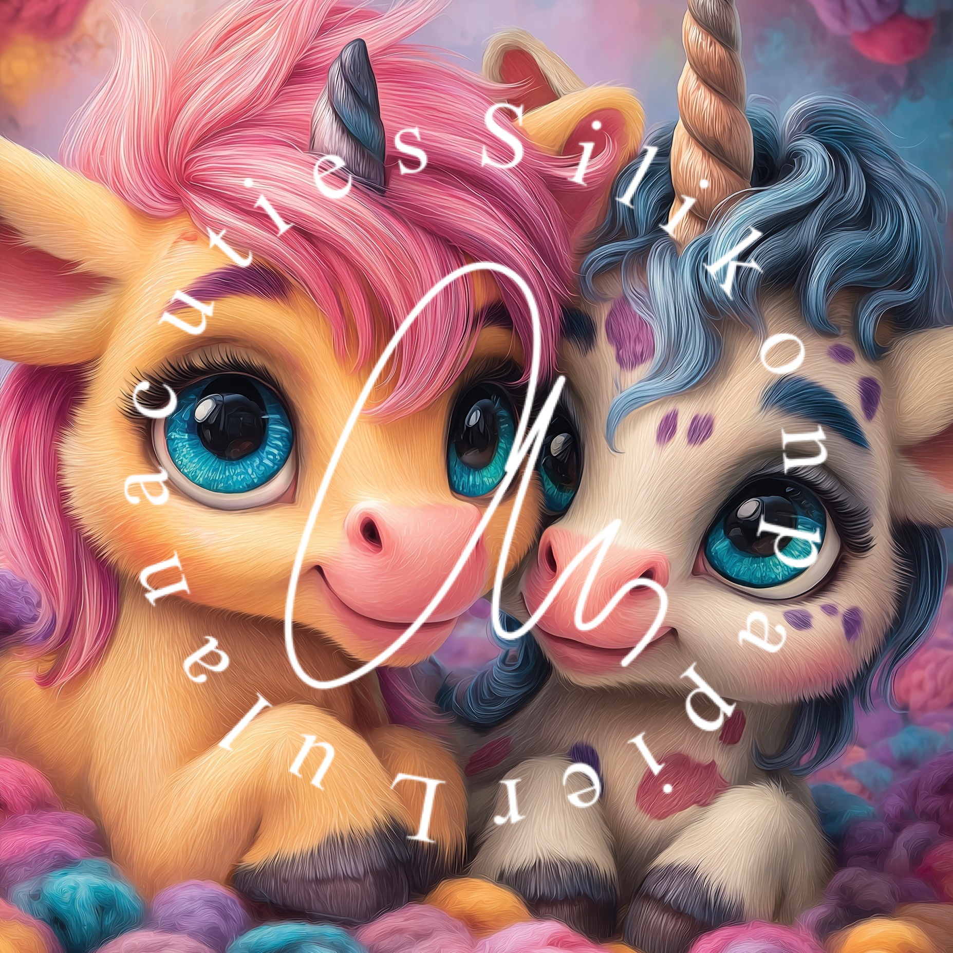 Silikonpapier Unicorn Love By Sweet_loco_ai