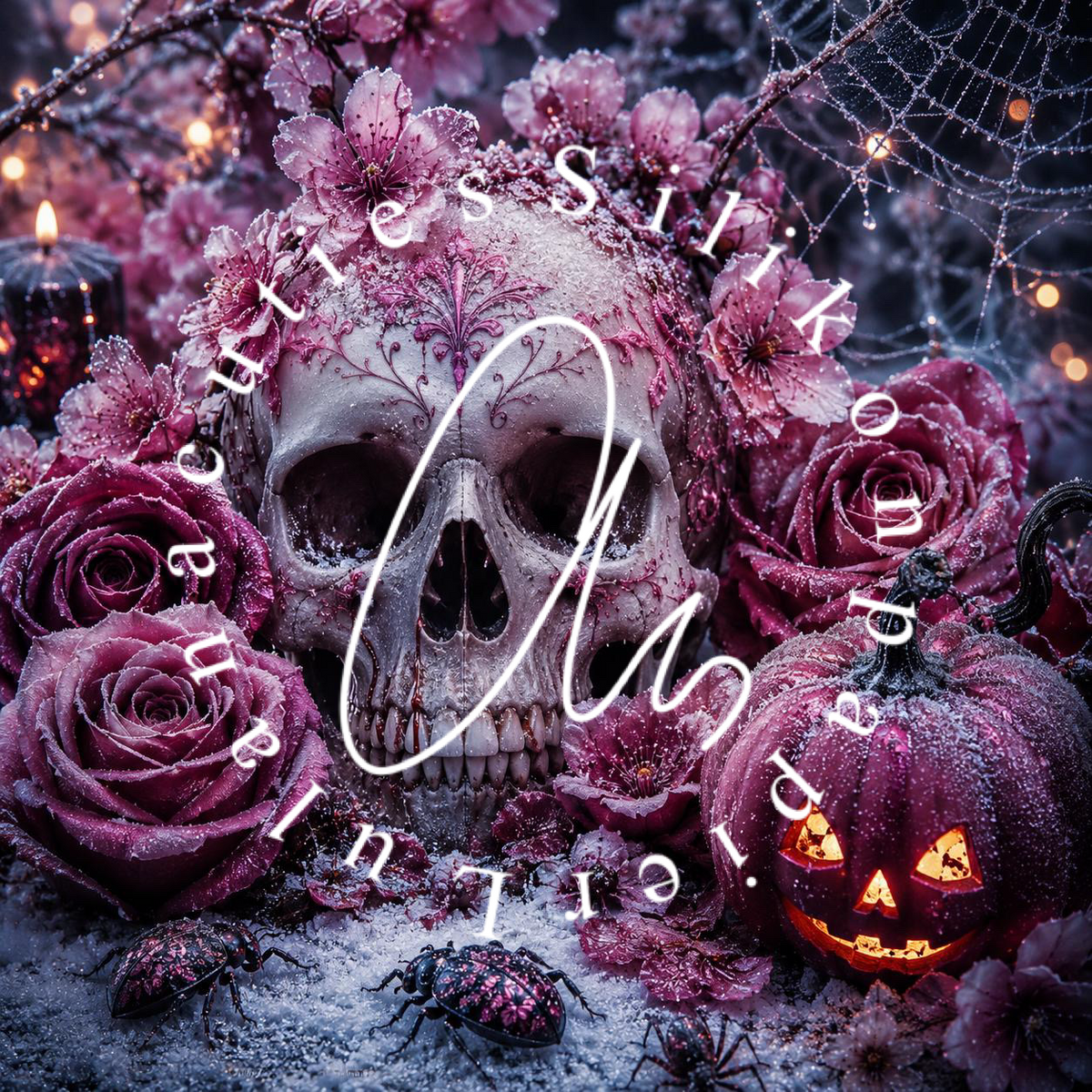 Silikonpapier SkullRoses by Nerdylovelythings