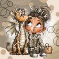 Silikonpapier Dragon Cute Brown
