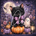 Silikonpapier Halloween-kitty