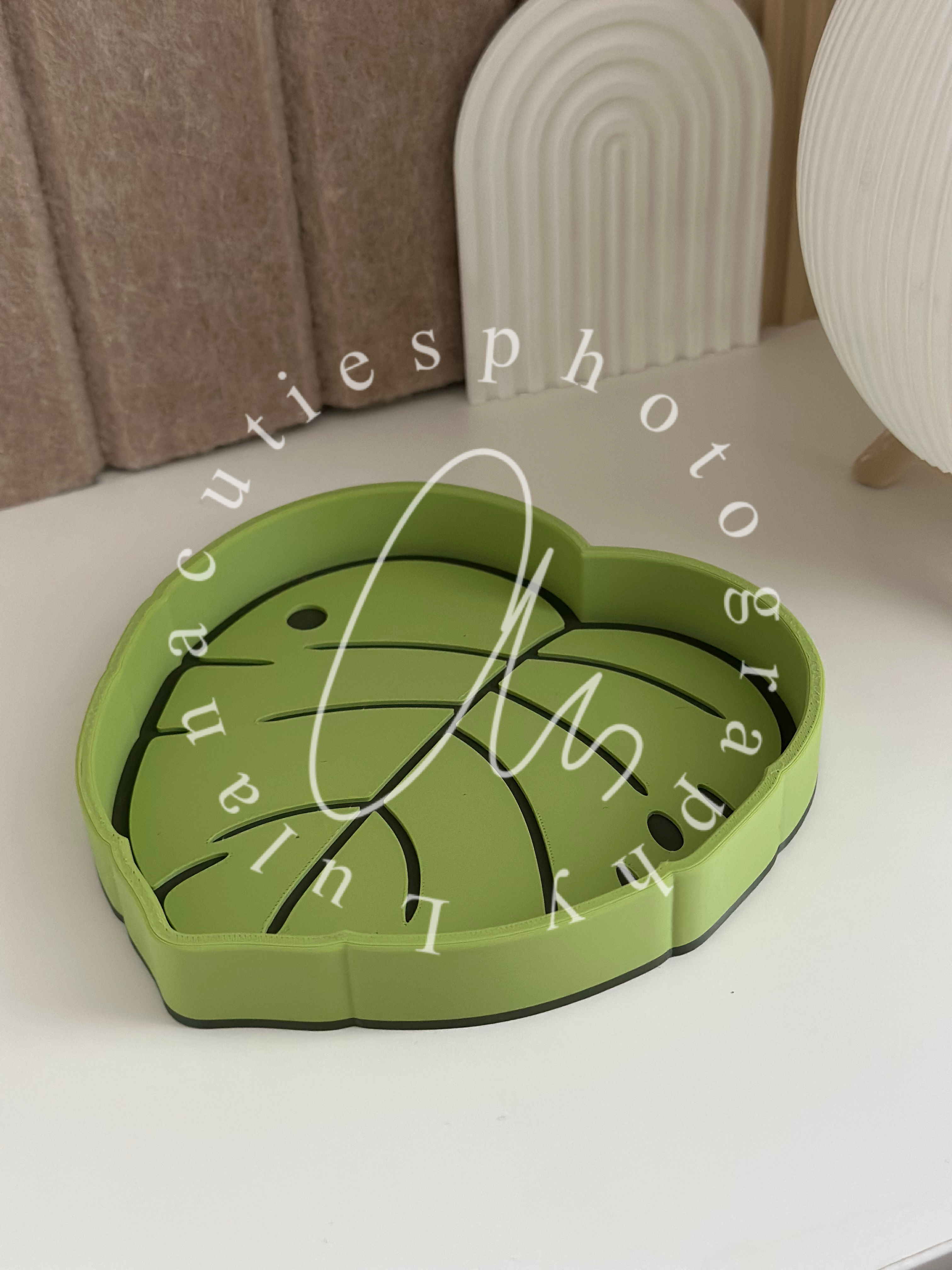 Würfelschale Monstera