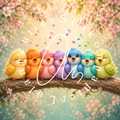 Silikonpapier Singing a Rainbow Song