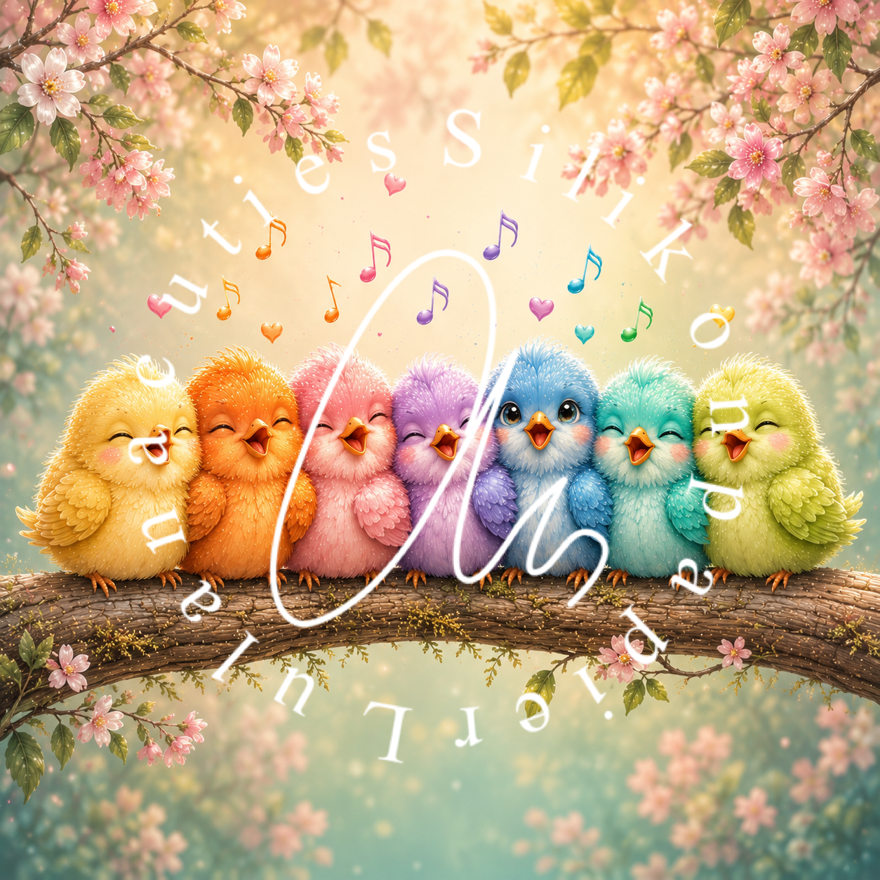 Silikonpapier Singing a Rainbow Song