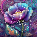 Silikonpapier Purple Flower By Elly_A.I