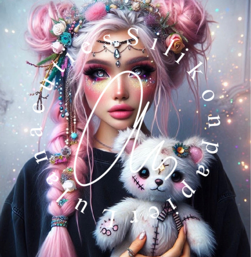 Silikonpapier Pink & Bear By Lexxy.ai