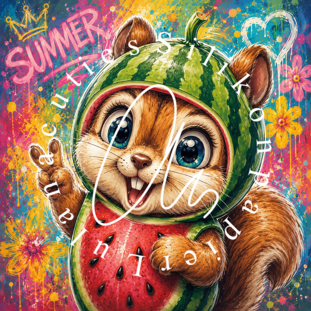 Silikonpapier Tropical Watermelon