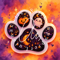 Silikonpapier Halloween Pfötchen Tiki_Diamonds.ai
