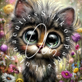Silver Holo Silikonpapier hello Catty by Andy‘s_ai_art