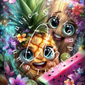 Silikonpapier Ananas By Andy‘s_ai_art