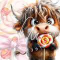 Silikonpapier Candy cow