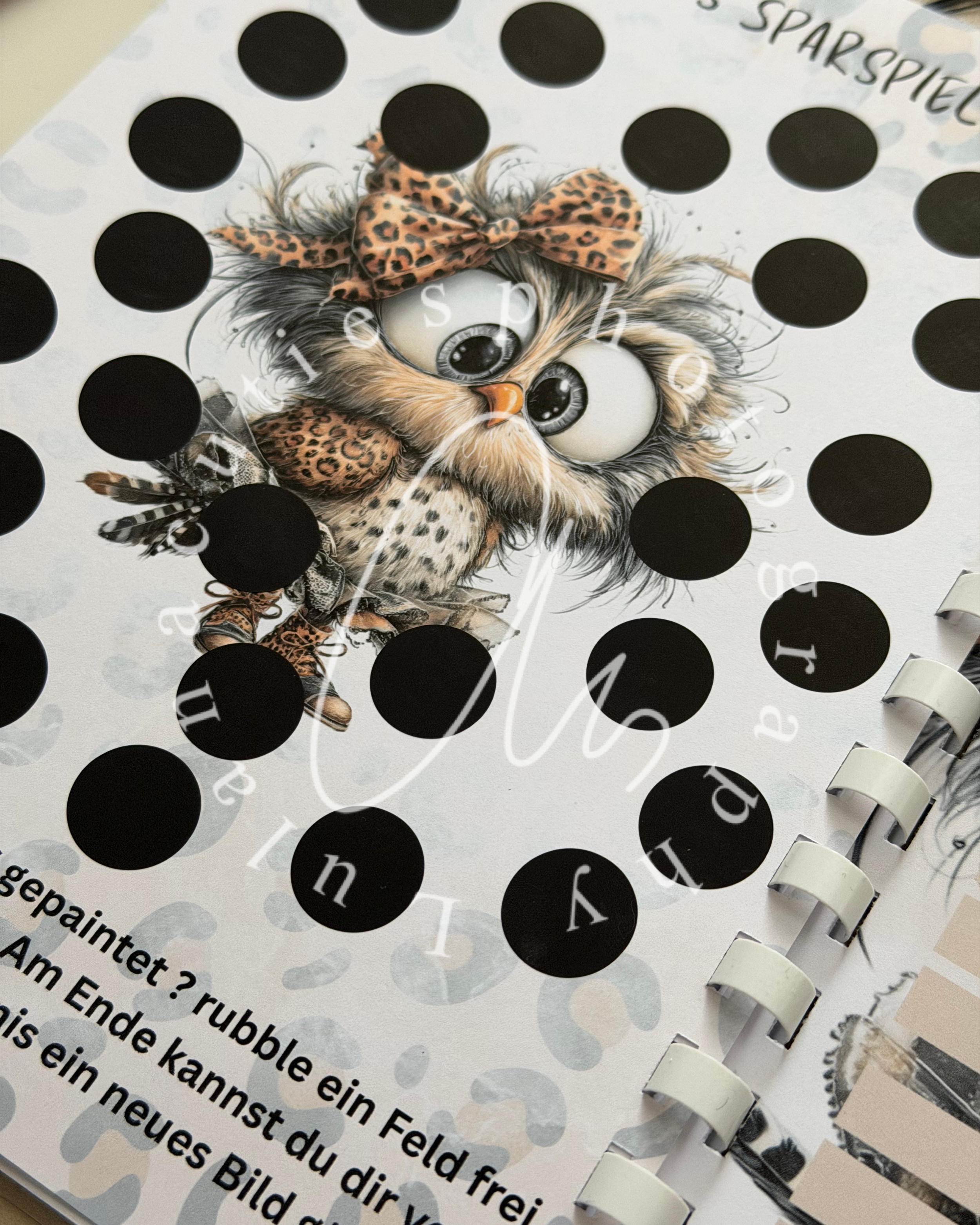 Diamond Painting Tagebuch Eule