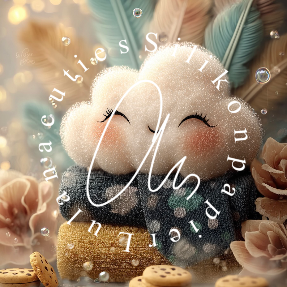 Silikonpapier Fluffy Cotton By Elly_A.I