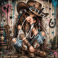Silikonpapier Cowgirl by LulanaCuties