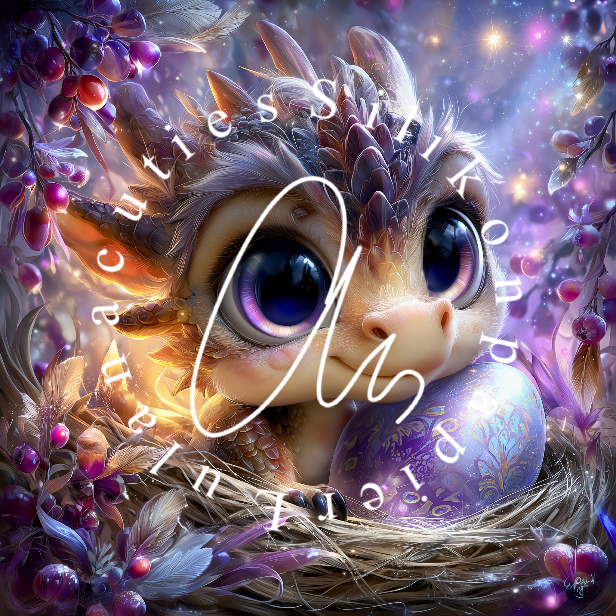 Silikonpapier Dragon Egg By  _sweet_loco_ai