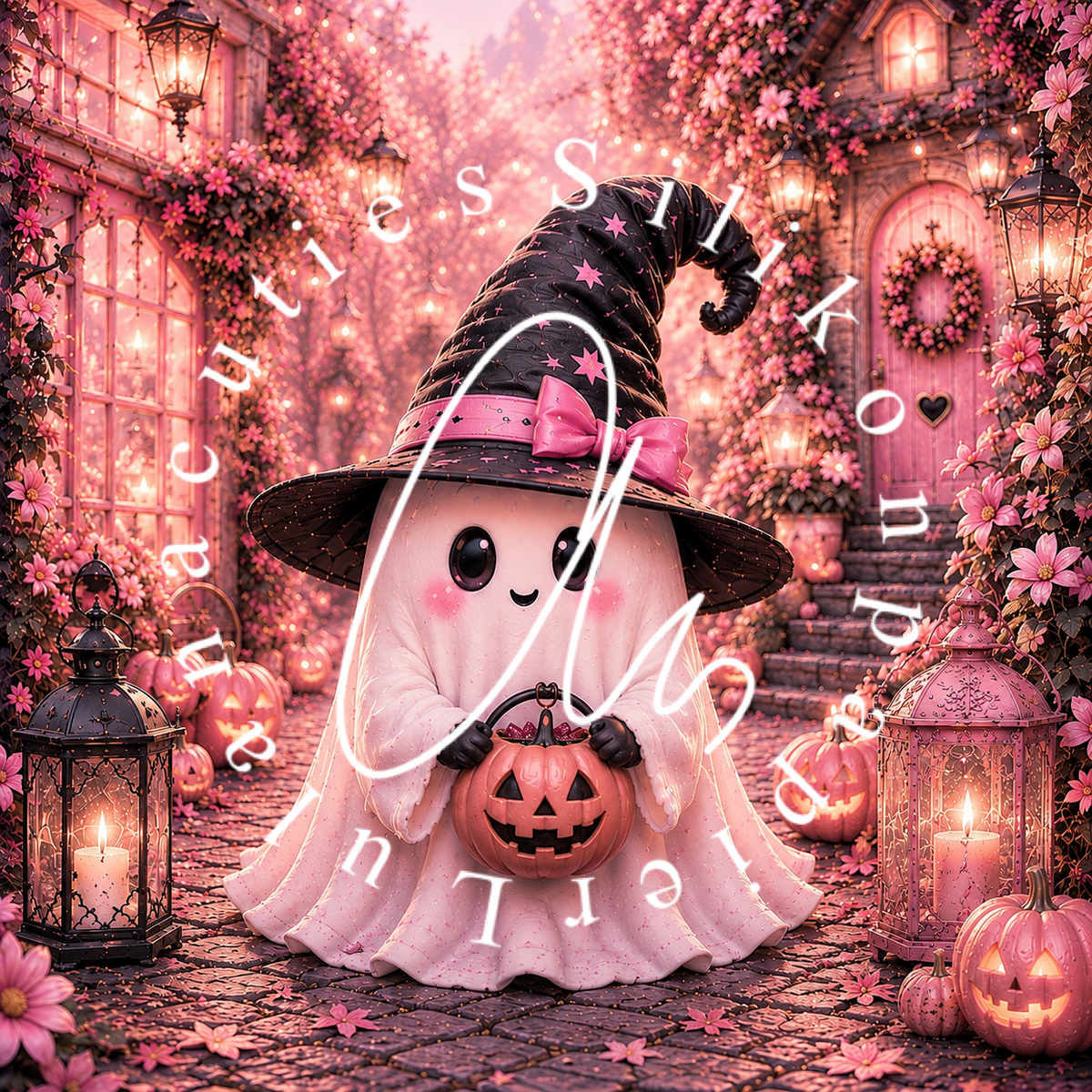 Silikonpapier Rosa Gespenst by Andy_ai_art