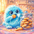 Silikonpapier Cookie Monster by LulanaCuties