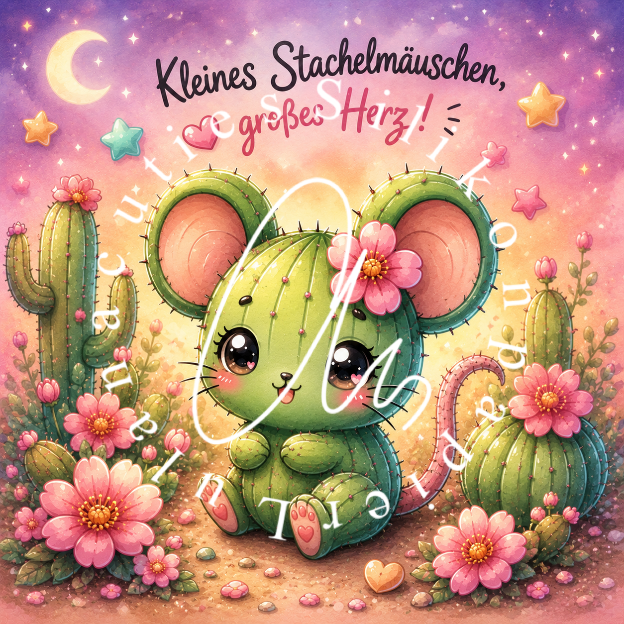 Silikonpapier großes Herz  by Tiki_diamonds.ai