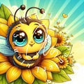 Silikonpapier Been Flower by Skulls_pixelz