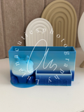 Silikonpapier Organizer Ozean Blue