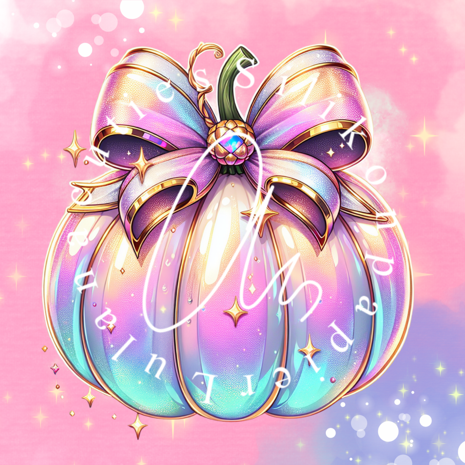 Silikonpapier Glitter Pumpkin