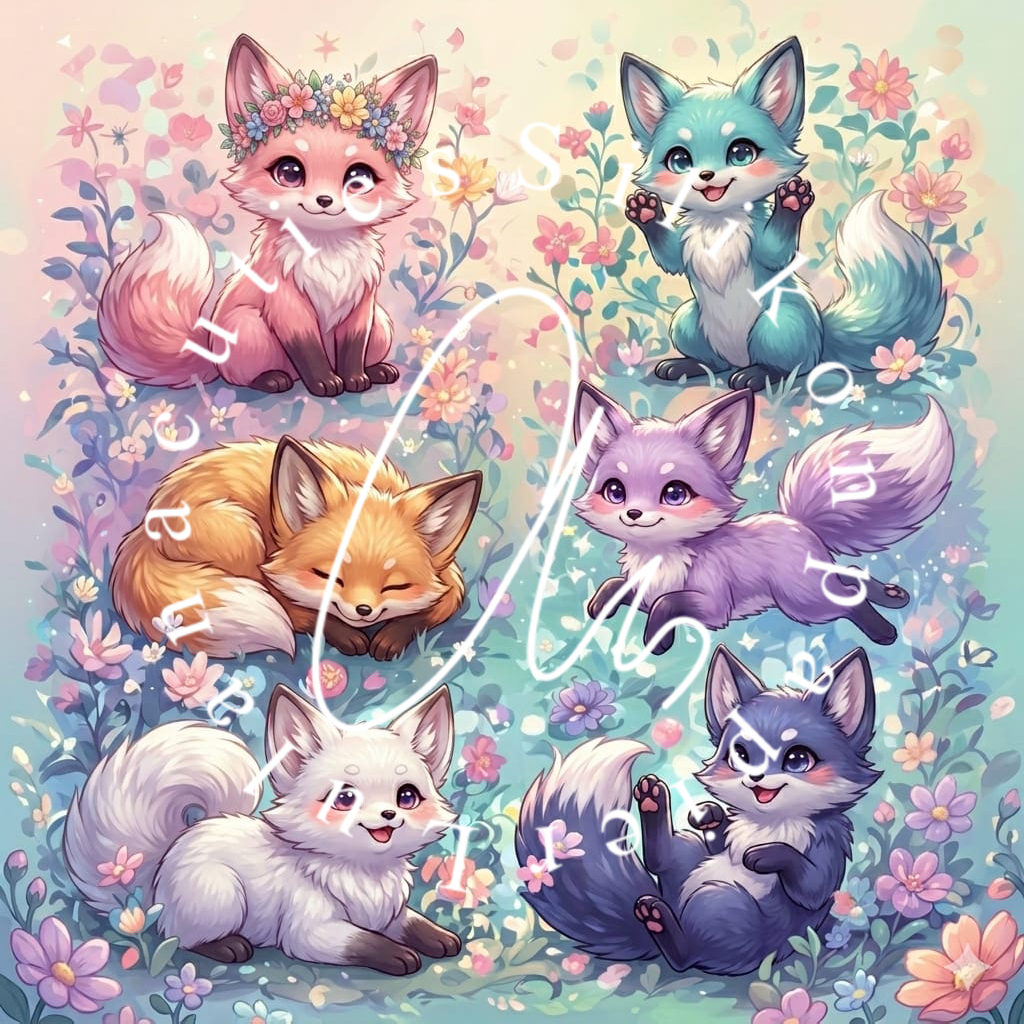 Silikonpapier Foxys By Tikidiamonds.ai