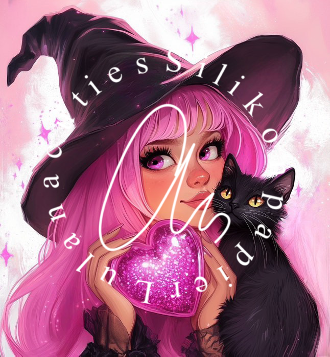 Silikonpapier Pink Witches by Traumpixxel
