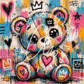 Silikonpapier Grafitti Friends Teddy by LulanaCuties