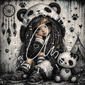 Silikonpapier Panda Bear Girl by LulanaCuties
