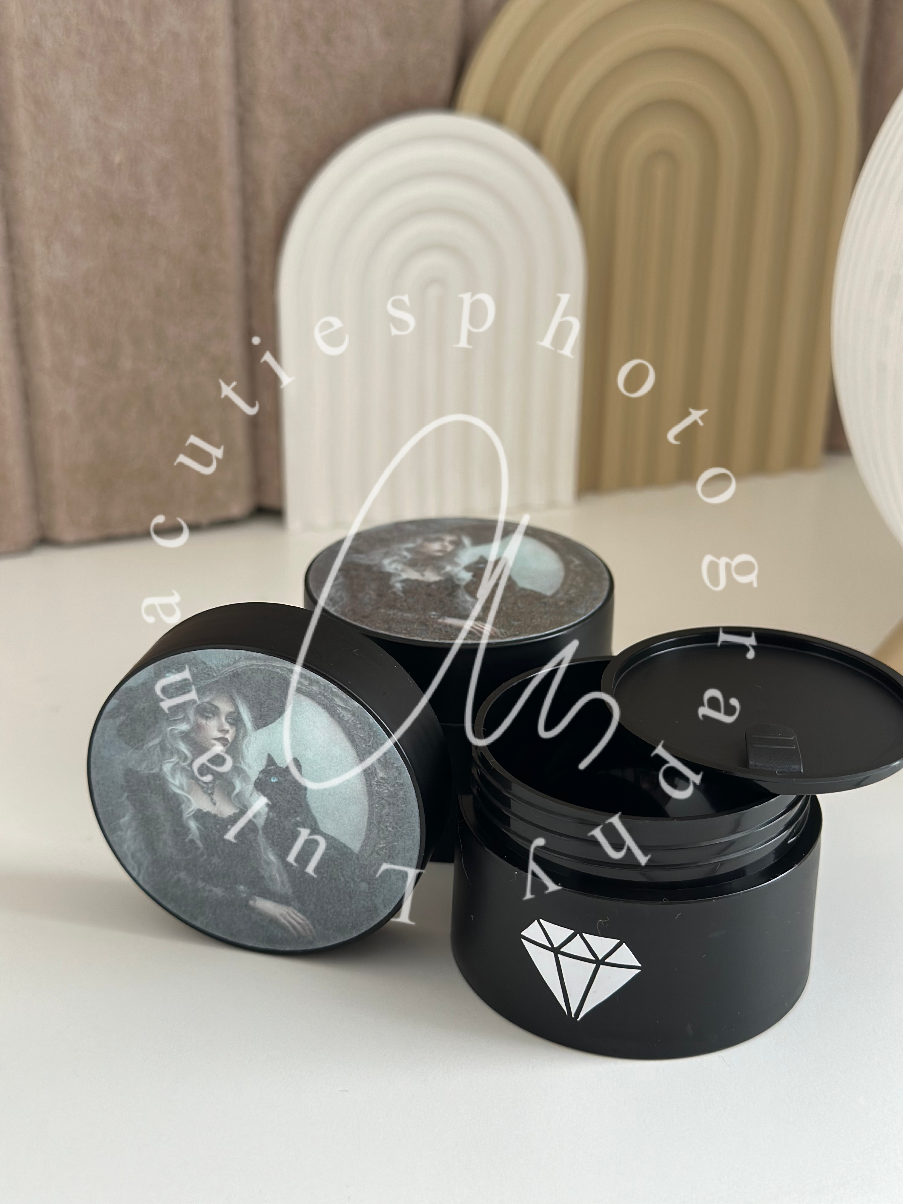 Steinchenmülli Hexe schwarz