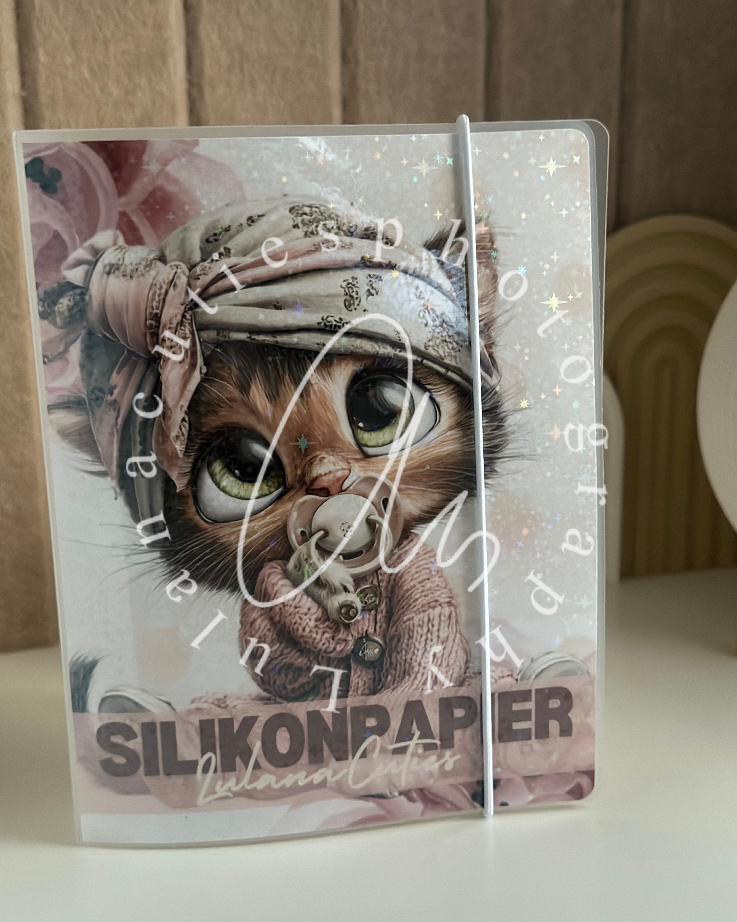 Aufbewahrungsheft Silikonpapier Rosy Kitty
