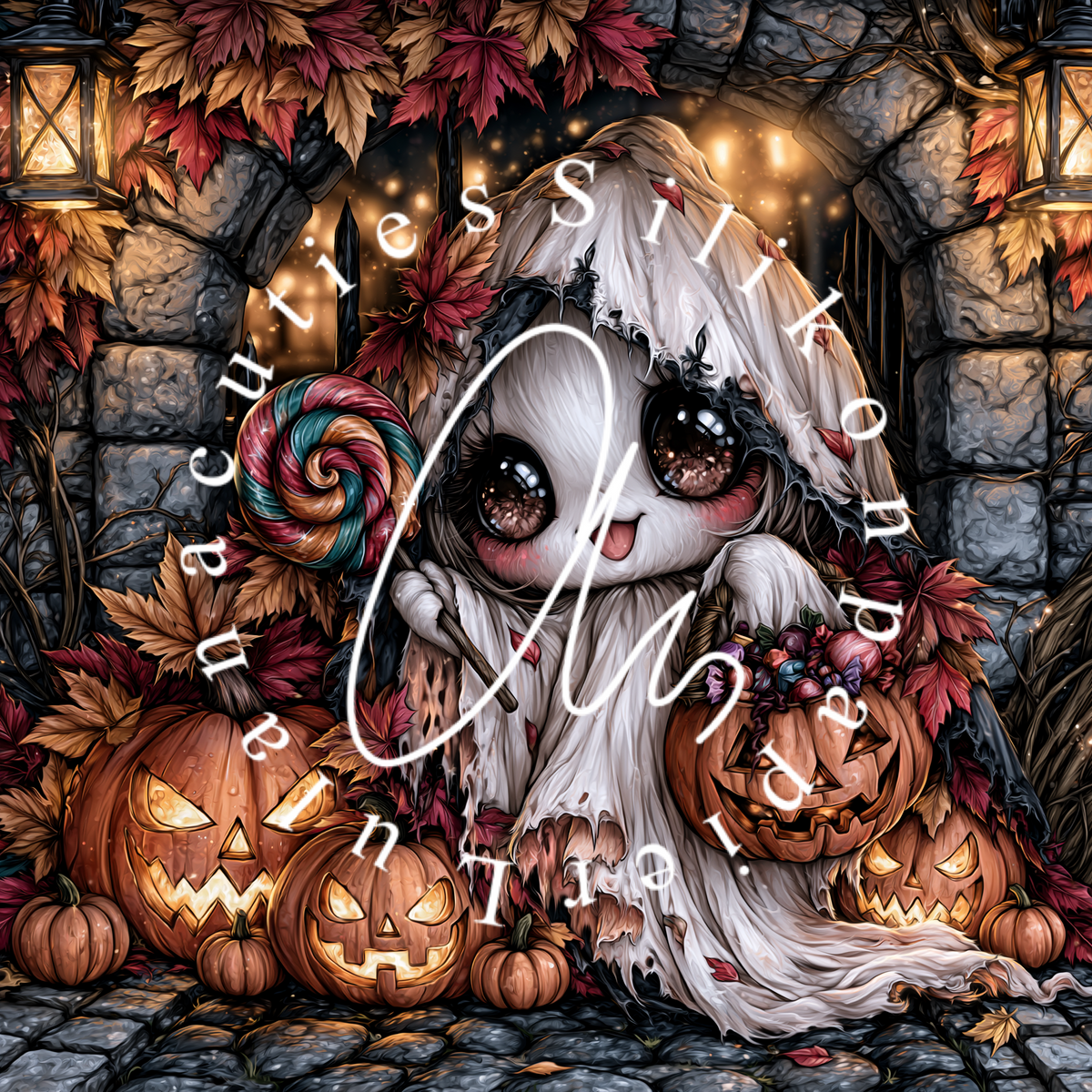 Silikonpapier Nacht der Kürbisse by Lisa Morgan
