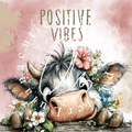 Silikonpapier Positive Vibes