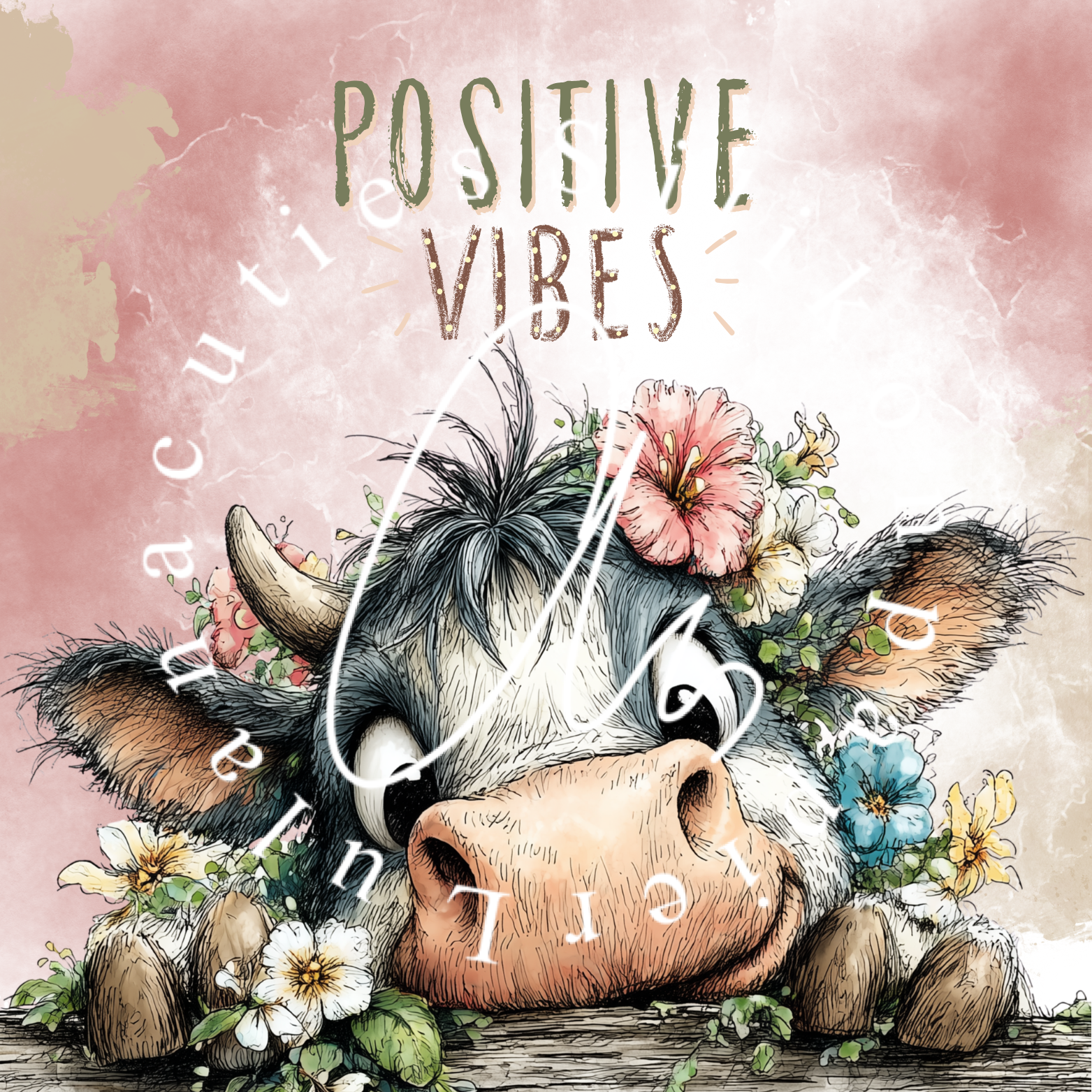 Silikonpapier Positive Vibes