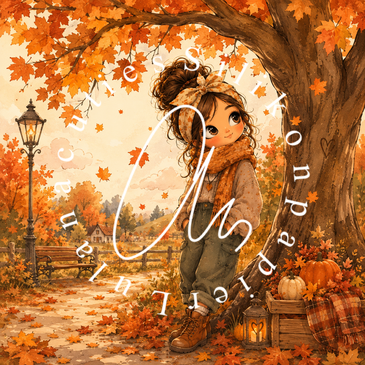Silikonpapier Herbsttag
