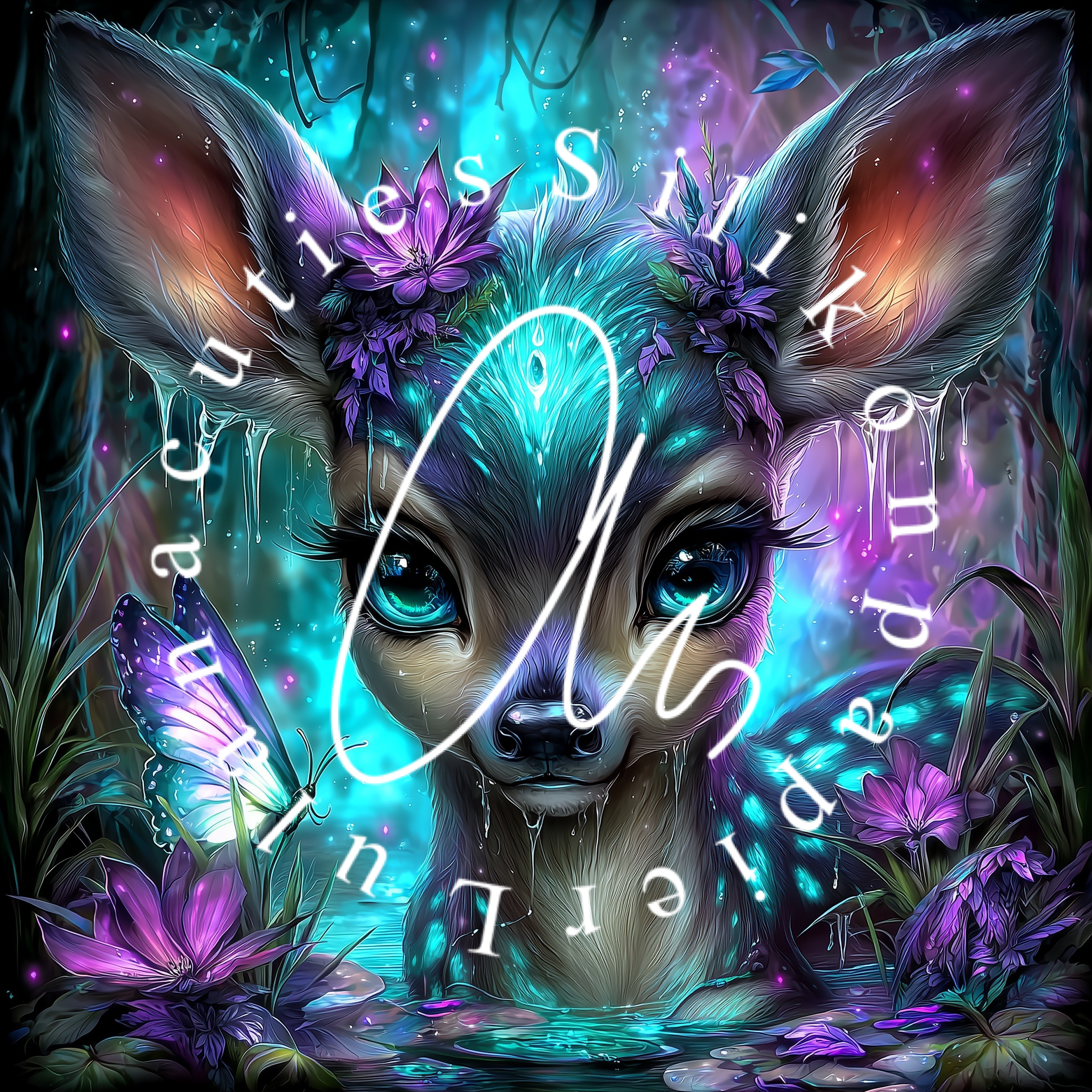 Silikonpapier The Celestial Fawn by  _sweet_loco_ai