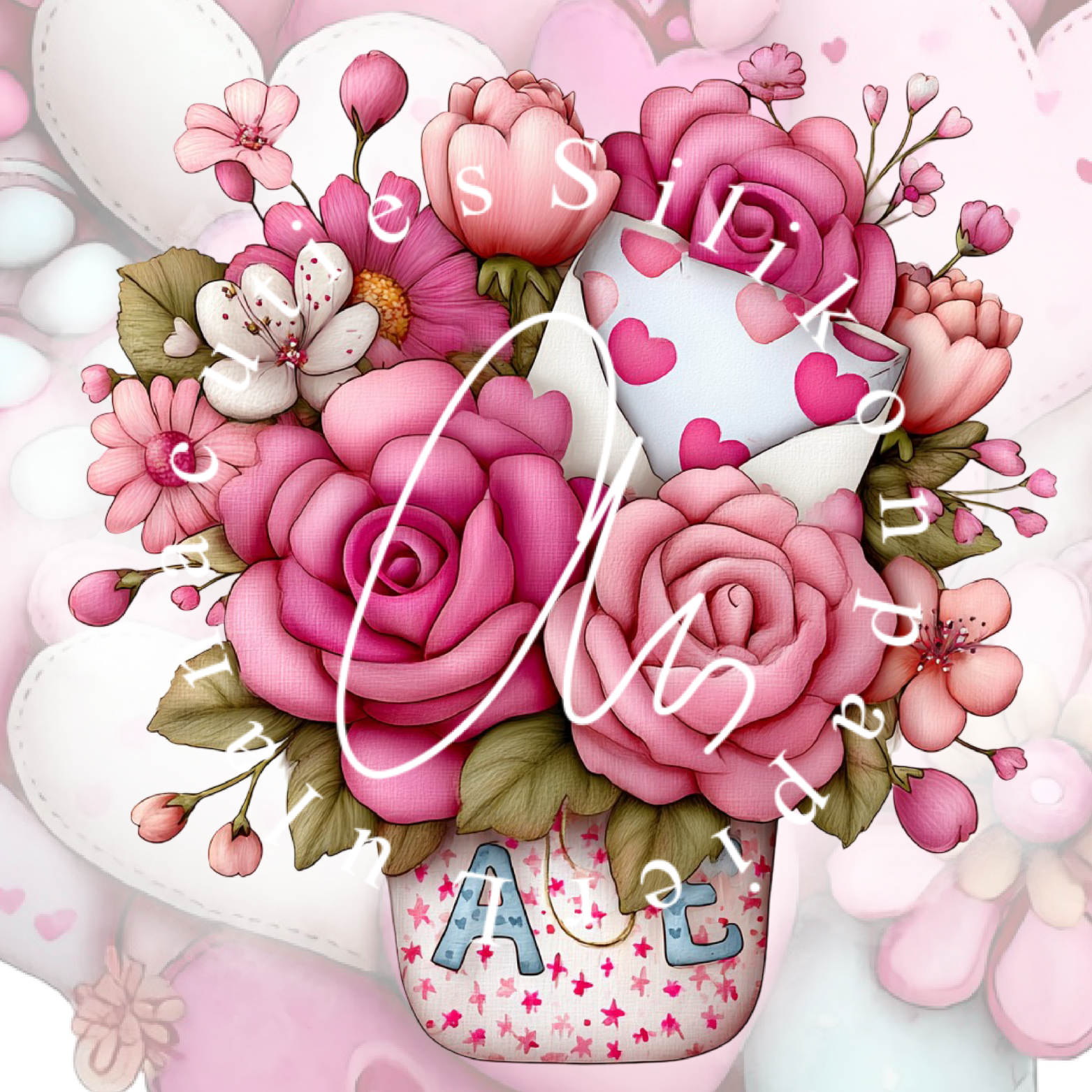 Silikonpapier Roses for you