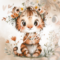 Silikonpapier Tiger
