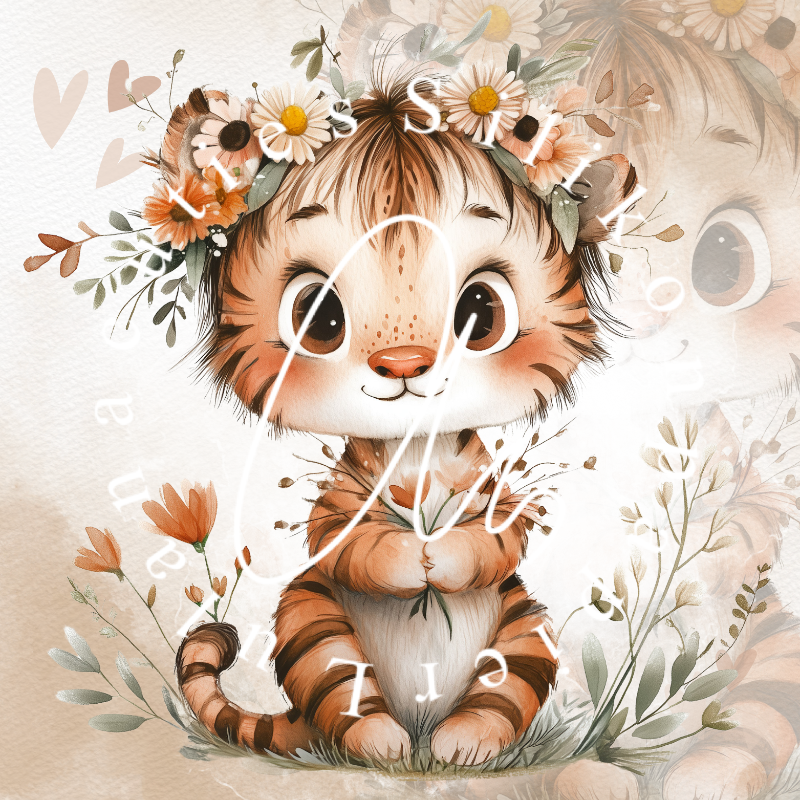 Silikonpapier Tiger